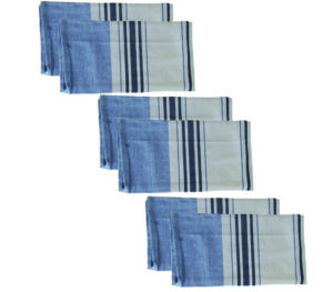 Lot de 6 Serviettes de Cuisine en Coton 45X55 CM