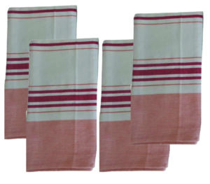 Lot de 4 Serviettes de Cuisine en Coton 45X55 CM