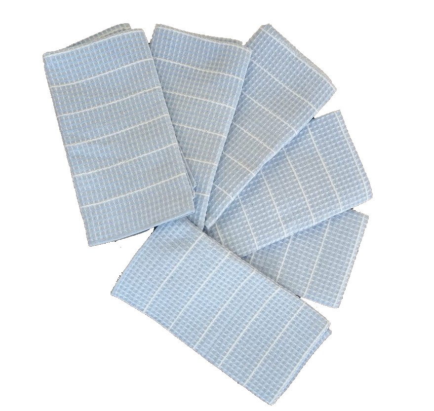 LOT DE 6 SERVIETTES DE TABLE EN POLYCOTON 48X48 CM