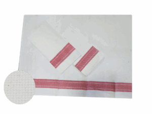 LOT DE 3 TORCHONS DE TABLE 100% COTON NID D’ABEILLE 45X62 cm