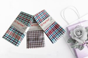 LOT DE 6 SERVIETTES DE TABLE 100% COTON 50X50cm