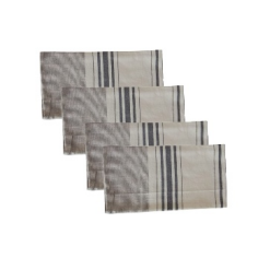 Lot de 4 Serviettes de Cuisine en Coton 45X55 CM
