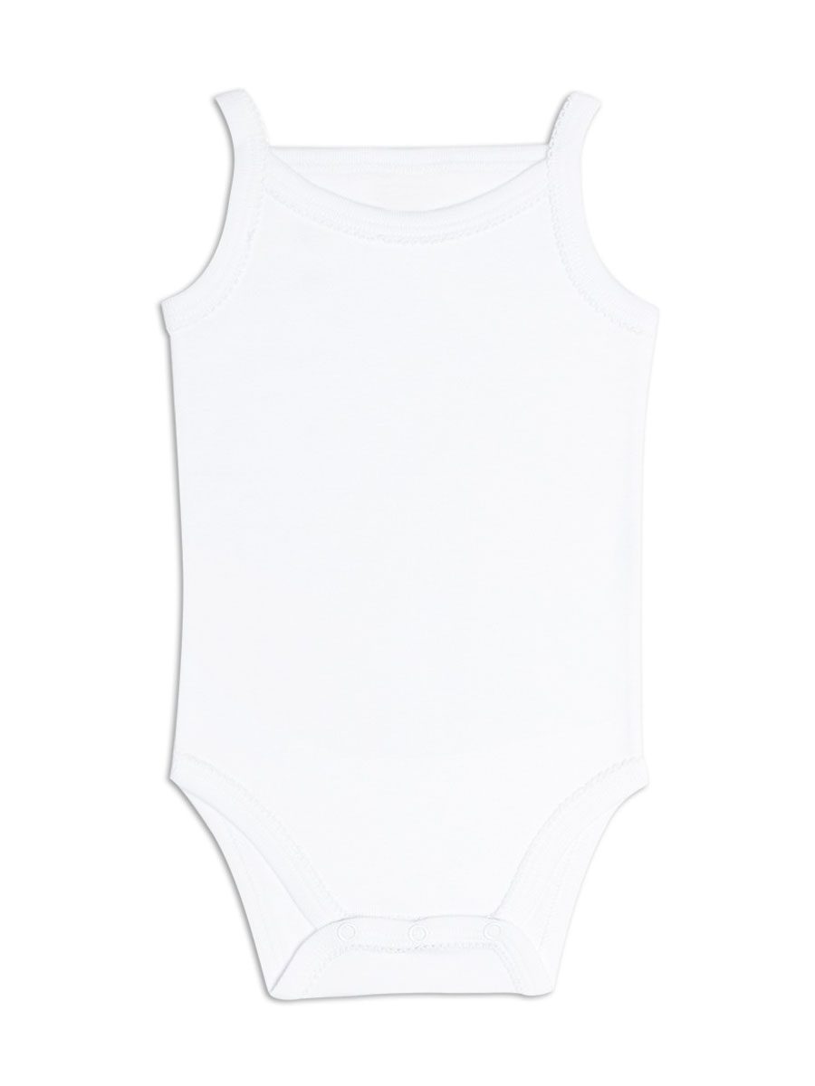 1-17.jpg Body bébé bretelle blanc uni – Image 1
