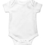 Body bébé demi manches blanc uni