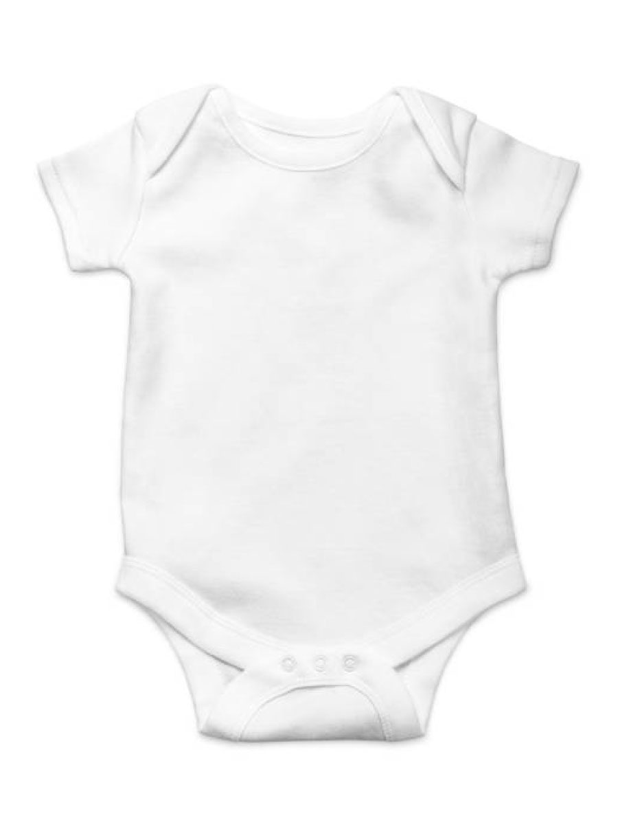 1-4-1.jpg Body bébé demi manches blanc uni – Image 1