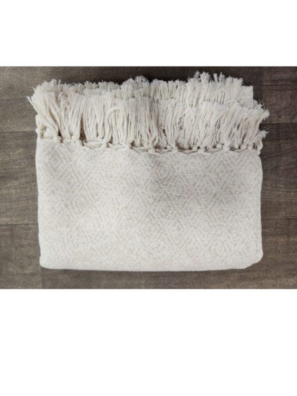 JETE COTON CAPRI  TAUPE CLAIR 160X250CM