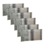 Lot de 6 Serviettes de Cuisine en Coton 45X55 CM