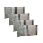 Lot de 4 Serviettes de Cuisine en Coton 45X55 CM