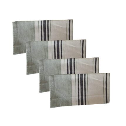 Lot de 4 Serviettes de Cuisine en Coton 45X55 CM
