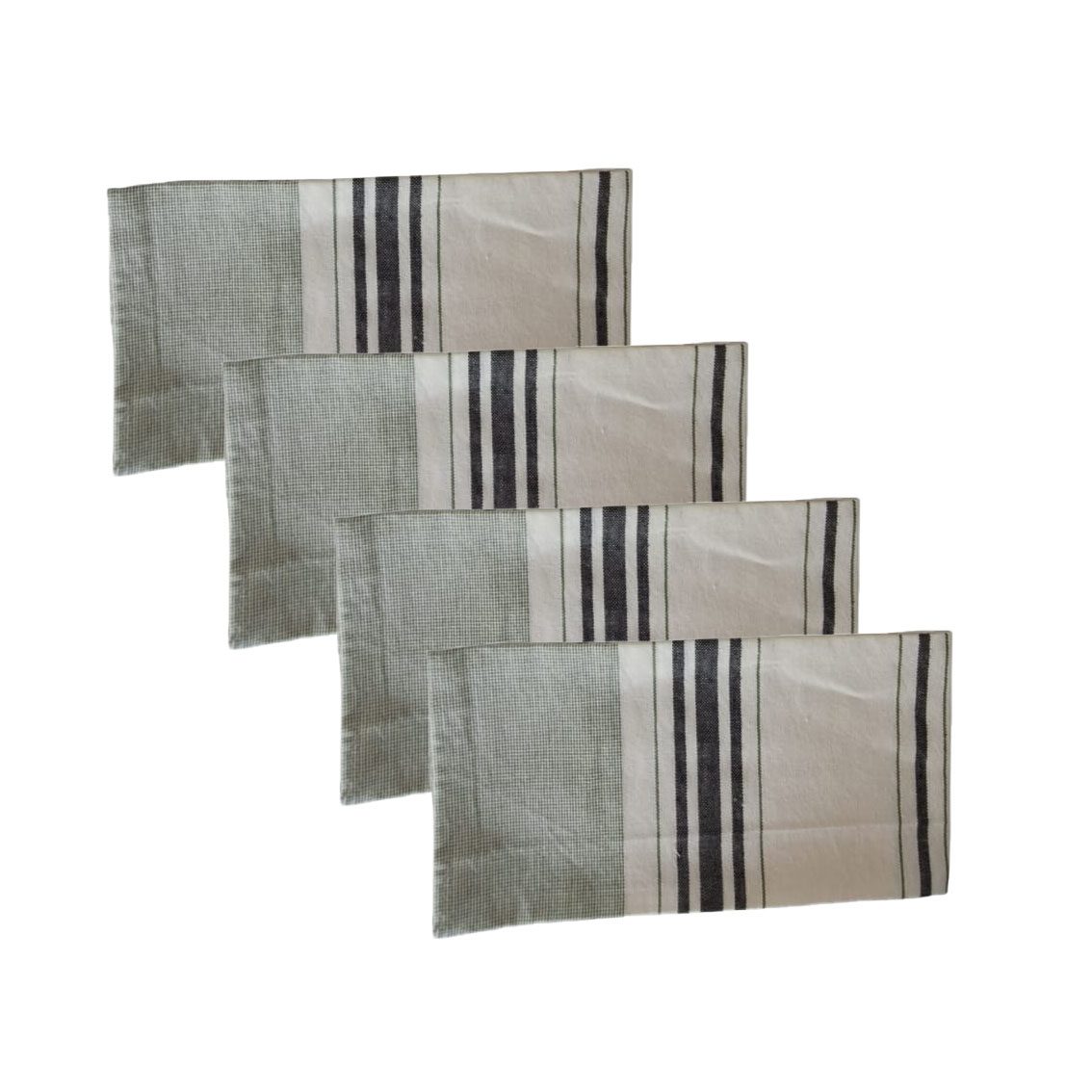 1166-2-1-1.jpg Lot de 4 Serviettes de Cuisine en Coton 45X55 CM – Image 1
