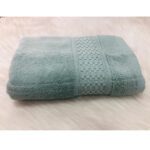 SERVIETTE EPONGE BOUCLE LANA VERT D'EAU