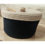CORBEILLE + COUVERCLE EN JUTE