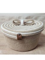CORBEILLE + COUVERCLE EN JUTE – Image 2