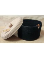 CORBEILLE + COUVERCLE EN JUTE – Image 2