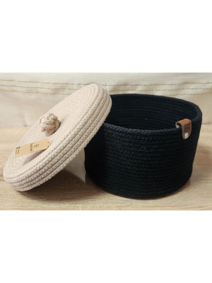 CORBEILLE + COUVERCLE EN JUTE – Image 2
