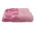 SERVIETTE EPONGE VELOUR  ROSE MAUVE