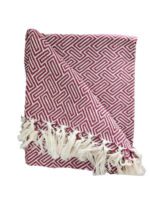 JETE COTON ATHENES BORDEAUX 160X250CM – Image 2
