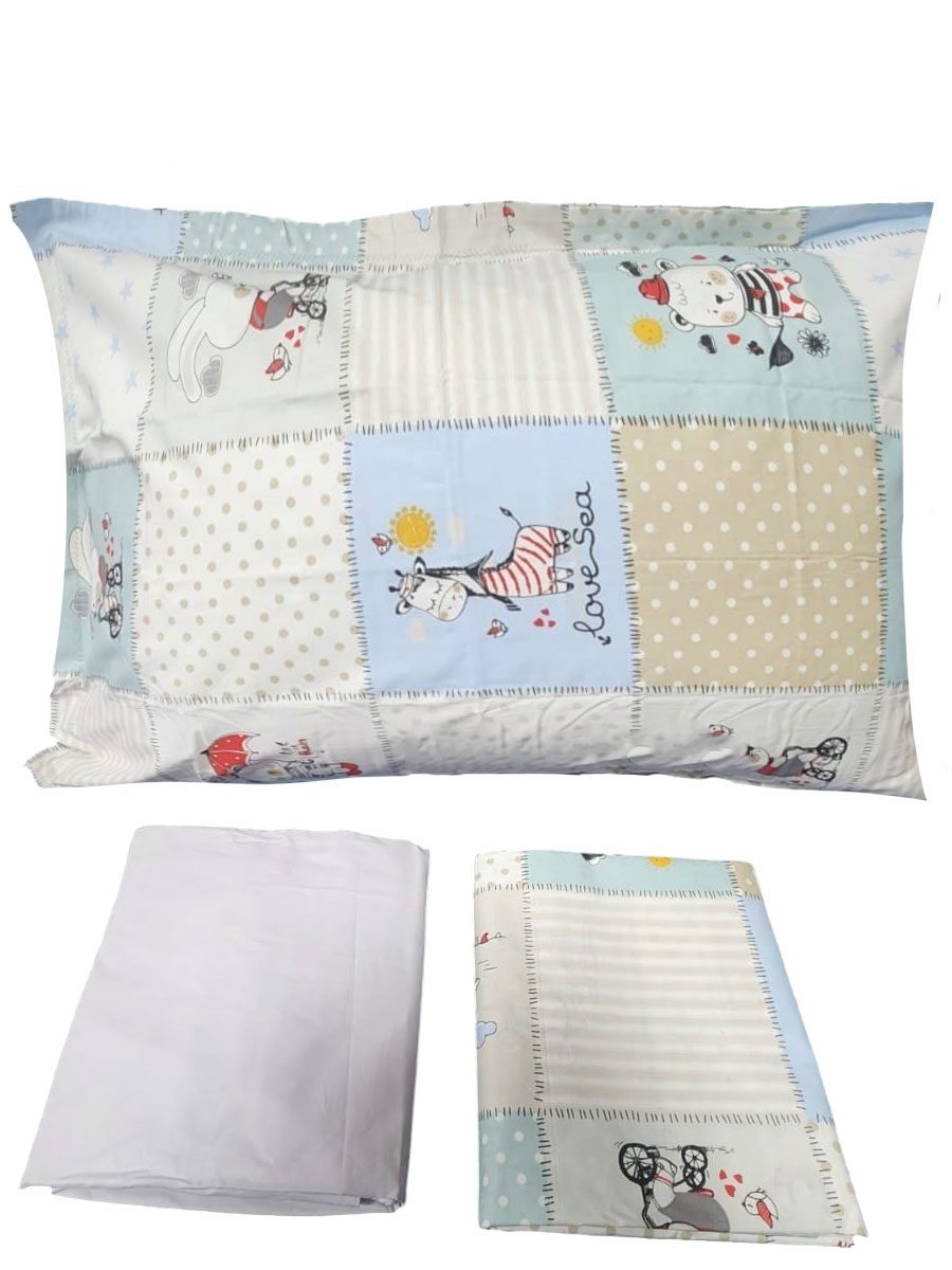 22-1.jpg PARURE DE LIT BEBE 100% COTON 60X120 CM – Image 1
