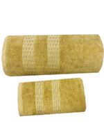 ENSEMBLE EPONGE BOUCLE DRAP 100X160+SERV 50X90 ALIX JAUNE AMBRE – Image 2