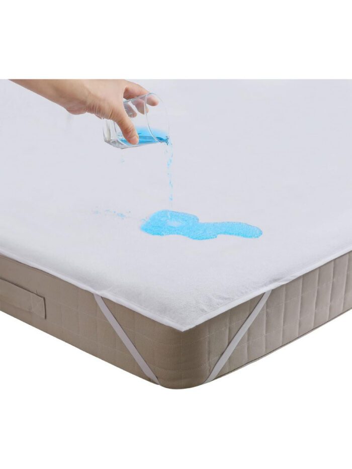 PROTEGE MATELAS BEBE 60x120 PLAT  IMPERMEABLE BLANC – Image 3