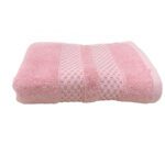 SERVIETTE EPONGE BOUCLES HOTEL  50/90 SAUMON