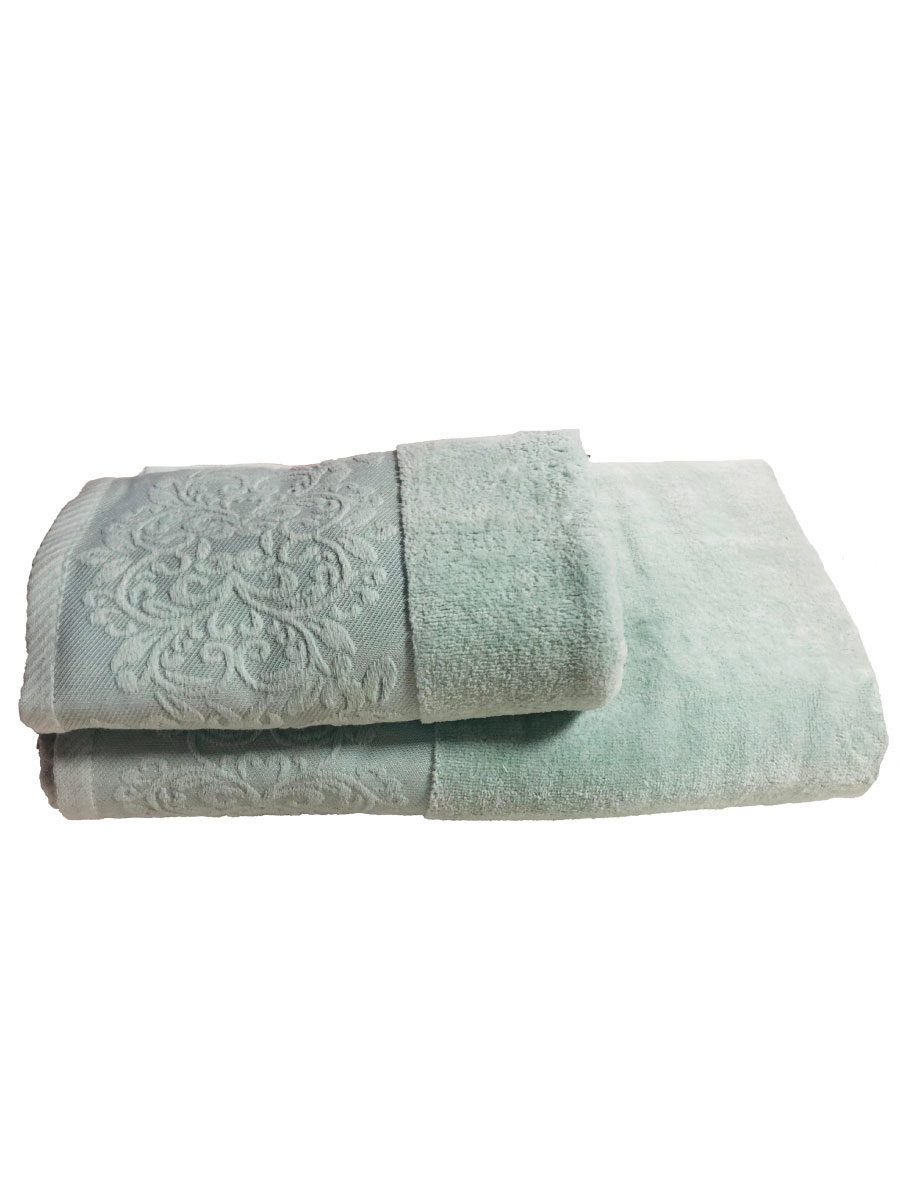 35.jpg ENS EPONGE VELOUR JULYA DIAG 100*160+SERV 50*90 VERT D EDAU – Image 1