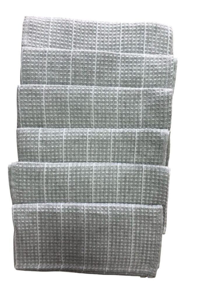 LOT DE 6 SERVIETTES DE TABLE EN POLYCOTON 48X48 CM – Image 2