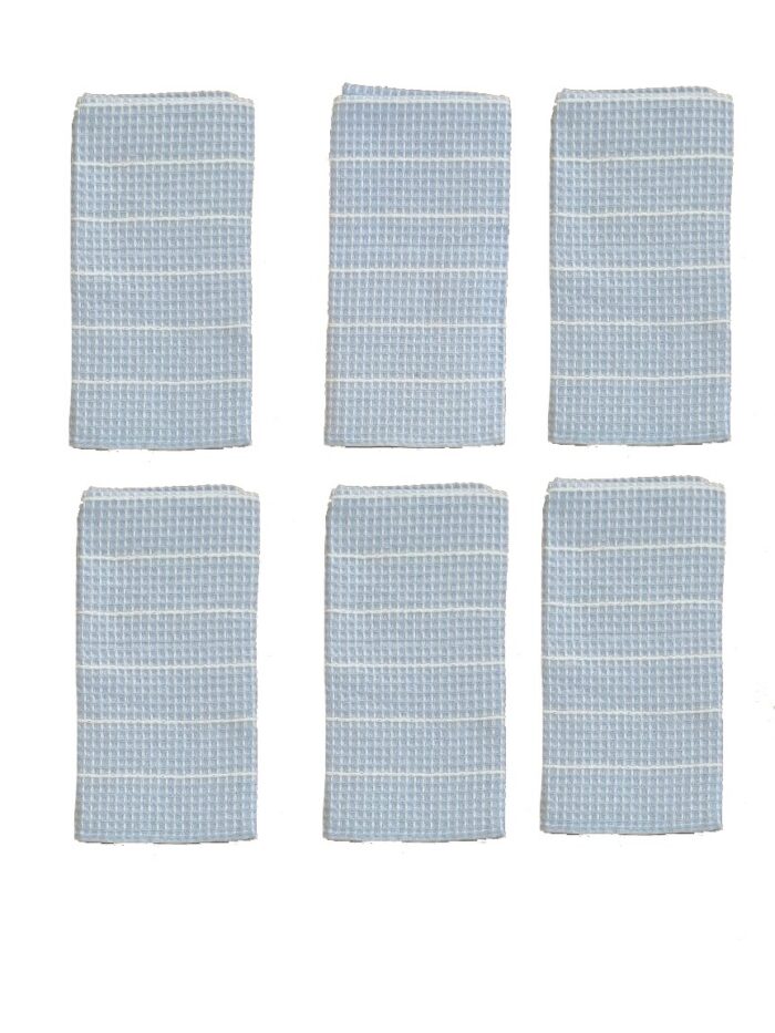 LOT DE 6 SERVIETTES DE TABLE EN POLYCOTON 48X48 CM – Image 4