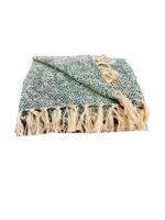 JETE COTON CAPRI  VERT EMERAUDE 160X250CM – Image 2