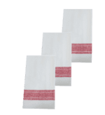 LOT DE 3 TORCHONS DE TABLE 100% COTON NID D’ABEILLE 45X62 cm – Image 2