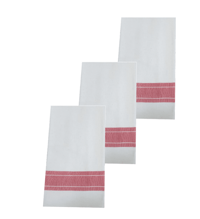 LOT DE 3 TORCHONS DE TABLE 100% COTON NID D’ABEILLE 45X62 cm – Image 2