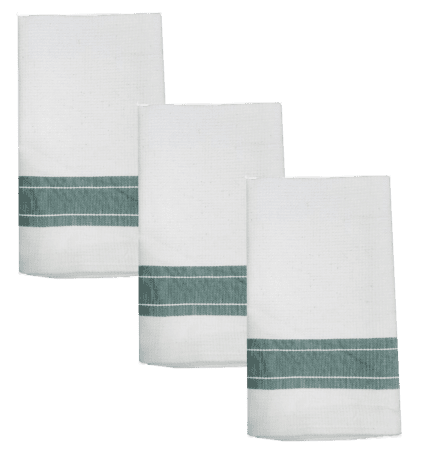 LOT DE 3 TORCHONS DE TABLE 100% COTON NID D’ABEILLE 45X62 cm
