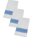 LOT DE 3 TORCHONS DE TABLE 100% COTON NID D’ABEILLE 45X62 cm
