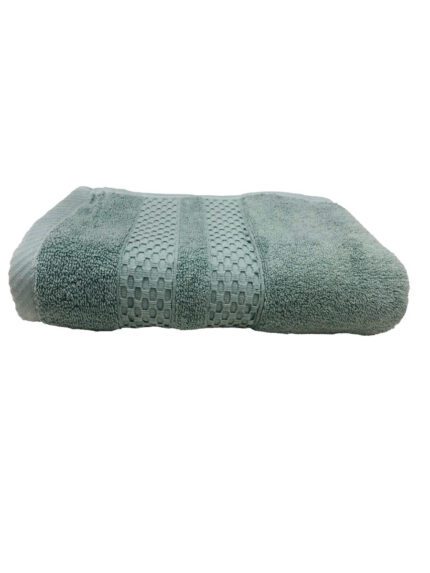SERVIETTE EPONGE BOUCLE LILY VERT D EAU