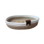 CORBEILLE DE RANG  ULTI USAGES AVEC BORD BLANC OVALE 23/H4,5