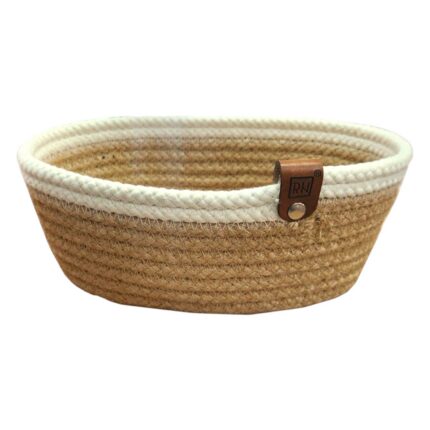 CORBEILLE DE RANG  ULTI USAGES AVEC BORD BLANC ROND 23/H10