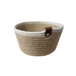 CORBEILLE DE RANG  ULTI USAGES AVEC BORD BLANC ROND 15/10 CM