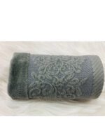SERVIETTE INVITE VELOUR 30/50 GRIS