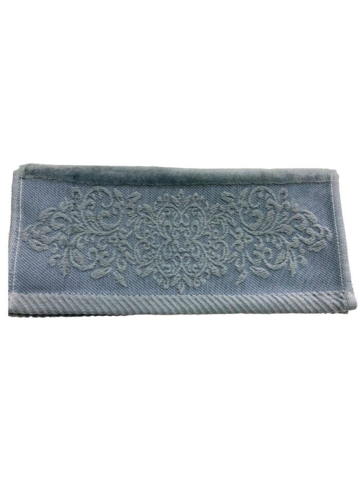 SERVIETTE INVITE VELOUR 30/50 GRIS – Image 2