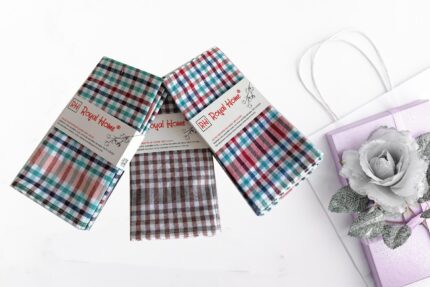 LOT DE 6 SERVIETTES DE TABLE 100% COTON 50X50cm