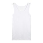 Gilet garcon blanc 100% Coton