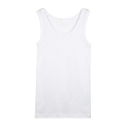 Gilet garcon blanc 100% Coton