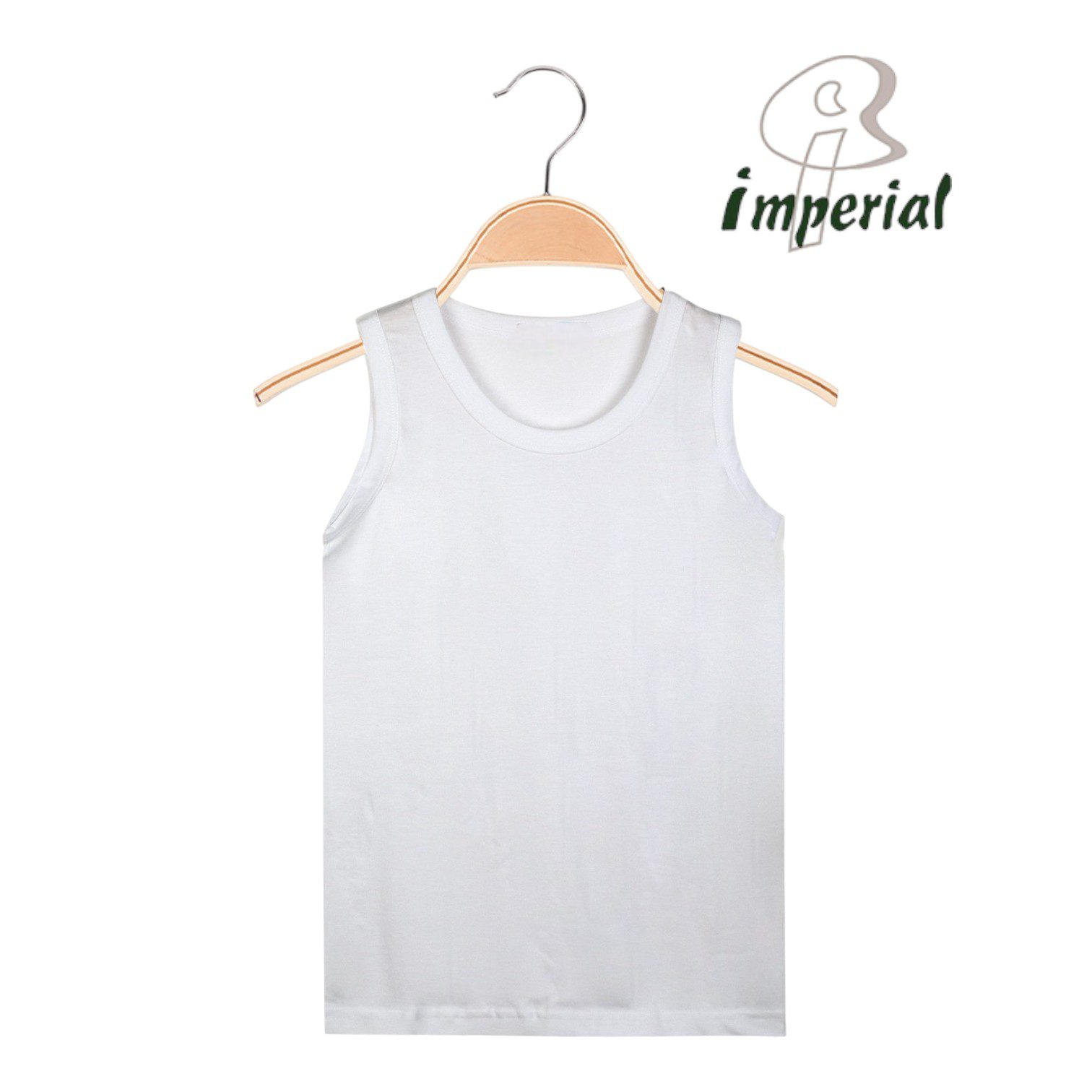 GILET-IMPERIAL.jpg Gilet garcon blanc 100% Coton IMPERIAL – Image 1