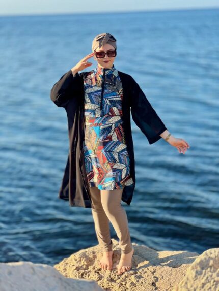 Burkini femme multi colore