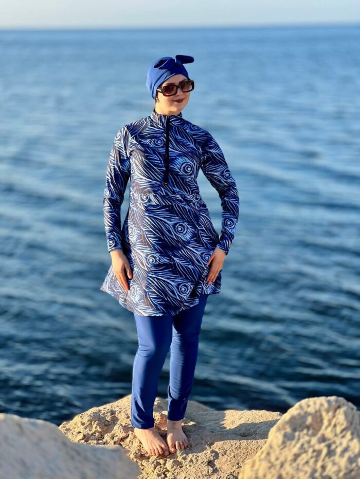Burkini femme multi colore BLEU – Image 2