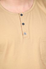 PYJAMA HOMME PULL MANCHES LONGUES CAMEL PANT IMPRIME RAYE – Image 4