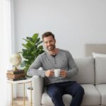 PYJAMA HOMME PULL MANCHES LONGUES GRIS