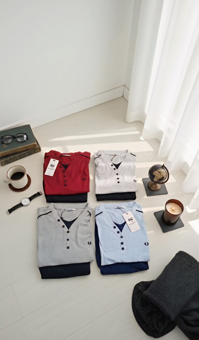 PYJAMA HOMME PULL MANCHES LONGUES GRIS CLAIR – Image 3