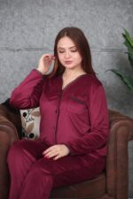 Pyjama en Velours – Élégance & Douceur Nocturne – Image 2