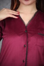 Pyjama en Velours – Élégance & Douceur Nocturne – Image 5